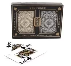 Pokerkaarten KEM 2-pack (Black And Gold)