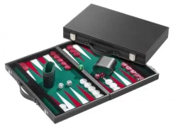 Philos Backgammon Koffer Medium Standaard (groen)