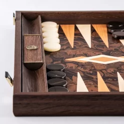 Backgammon: California Walnut Burl -Bordspellen 6724vmhysabcrazreb6aktrkyfhyn3ao