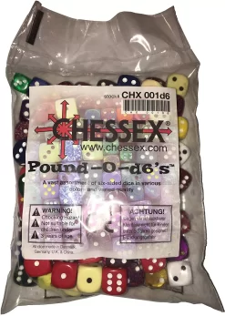 Chessex Dobbelstenen Assortiment - Pound-o-d6 (80-100 Dice)