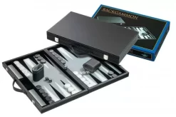 Philos Backgammon Koffer Standaard Medium (grijs)