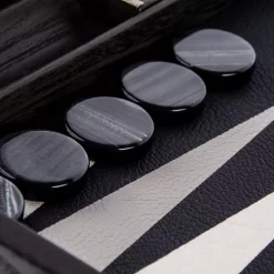 Backgammon Black Inlaid Leatherette 10 Backgammon Black Inlaid Leatherette -Bordspellen gddq2ialdgggbmkg3m4jhdw2kkkwaj4p
