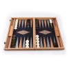 Backgammon American Walnut With Black Oak - Large