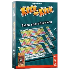 999 Games Keer Op Keer Scoreblok 3 Stuks Level 1 - Dobbelspel
