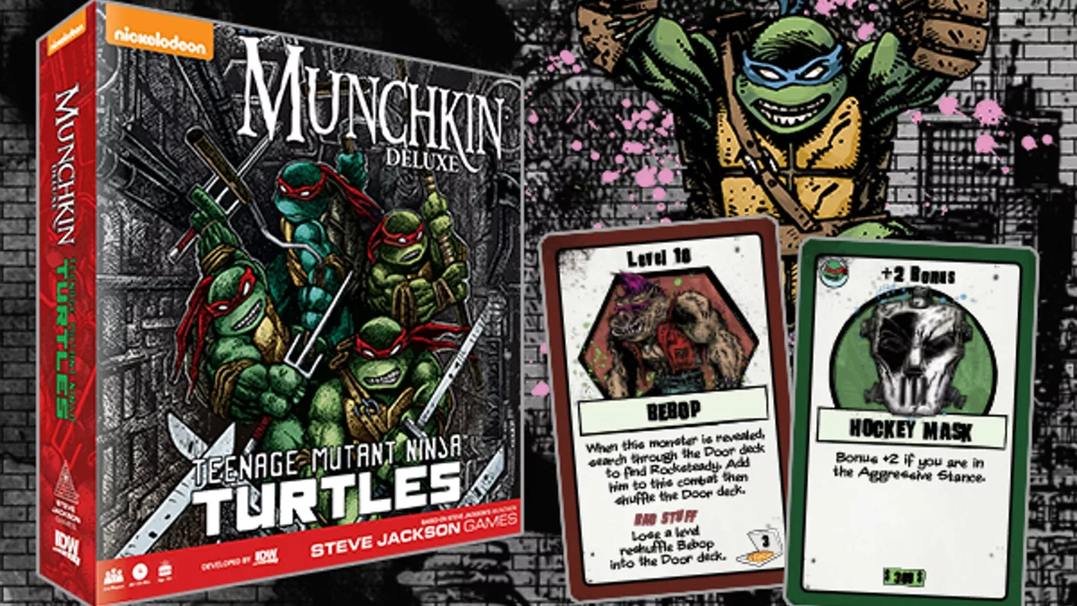Munchkin Teenage Mutant Ninja Turtles Deluxe 2 Munchkin Teenage Mutant Ninja Turtles Deluxe - Afbeelding 2