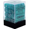Chessex Cirrus Aqua With Silver12mm
