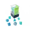 Chessex Festive Mini-Polyhedral Waterlily/white Dobbelsteen Set (7 Stuks)