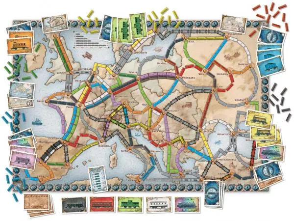 Days Of Wonder Ticket To Ride Europa - NL Basisspel 4 Days Of Wonder Ticket To Ride Europa - NL Basisspel - Afbeelding 4