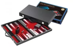 Philos Backgammon Koffer Standaard (rood)